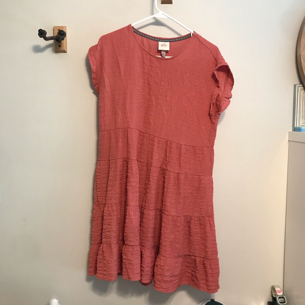 knox rose flowy coral dress